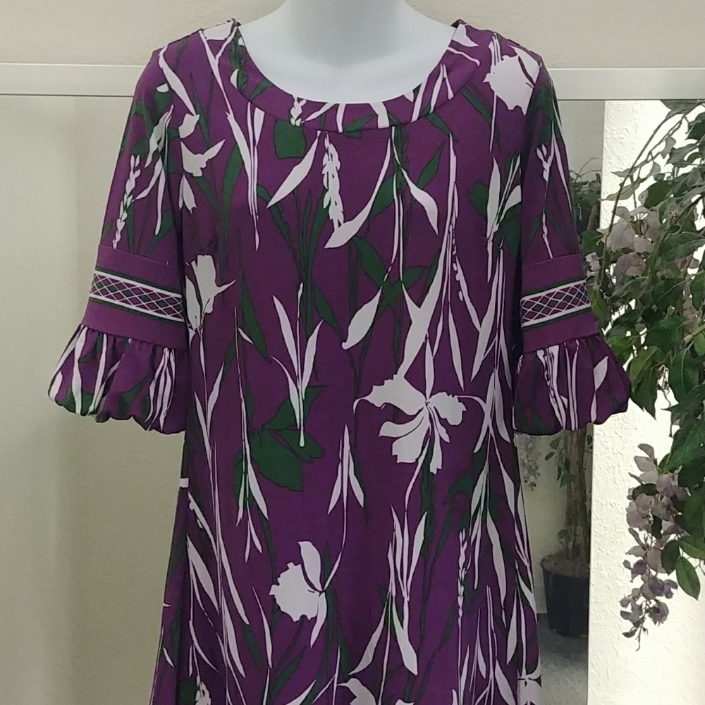 Tracy Lynn Floral Dress with Bell Sleeves